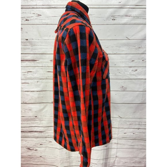 American Rags 1984 Premium Goods Blue Red Checkered Button Up Men’s Size Medium - Picture 4 of 8